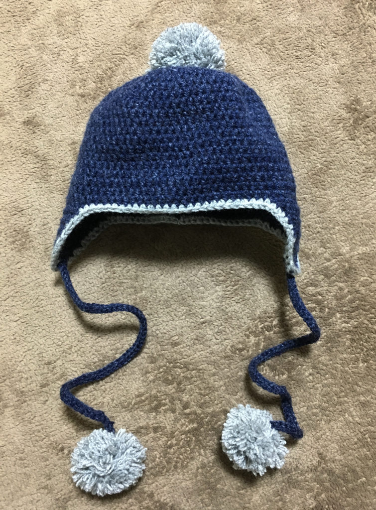 初心者でも簡単 子供のニット帽をダイソー毛糸で編んでみた Satonoe 編み物 マクラメ デザインなどモノづくりのアトリエです