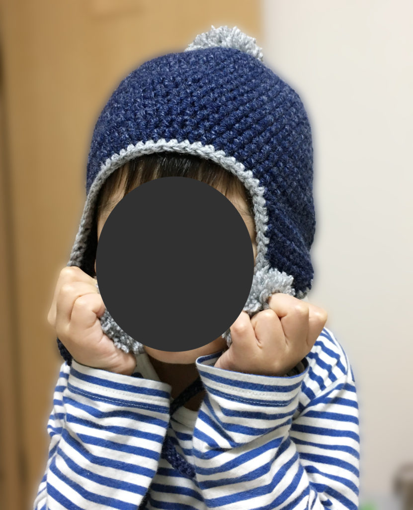 初心者でも簡単 子供のニット帽をダイソー毛糸で編んでみた ハンドメイド好き 編み物で簡単なもの作り さとのえ工房